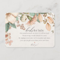 Boho Blumenbücher für die Einladung von Babys