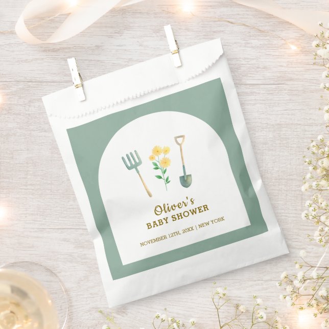 Boho Blumengartendusche Geschenktütchen (Ausgeschnitten)