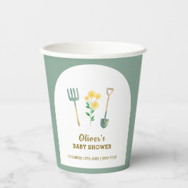 Boho Blumengartendusche Pappbecher