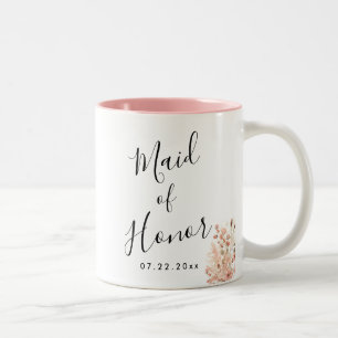 Boho-Blumenhochzeit Zweifarbige Tasse