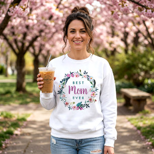 Boho-Blumenkranz Beste Mutter Aller Zeiten Sweatshirt