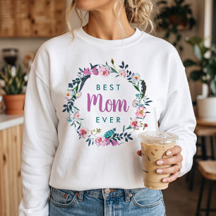 Boho-Blumenkranz Beste Mutter Aller Zeiten Sweatshirt