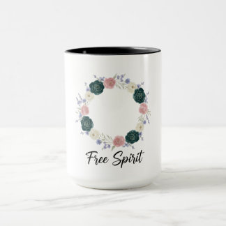 Boho-Blumenkranz "Freigeist" Tasse