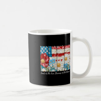 Boho Blumenland der freien wegen der tapferen Kaffeetasse