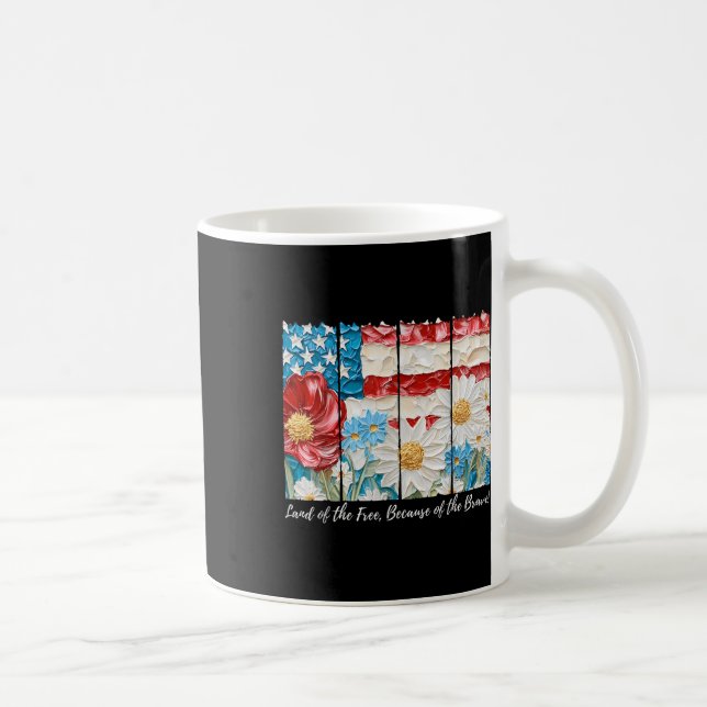 Boho Blumenland der freien wegen der tapferen Kaffeetasse (Rechts)