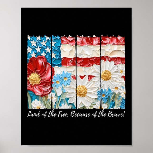 Boho Blumenland der freien wegen der tapferen Poster (Vorne)