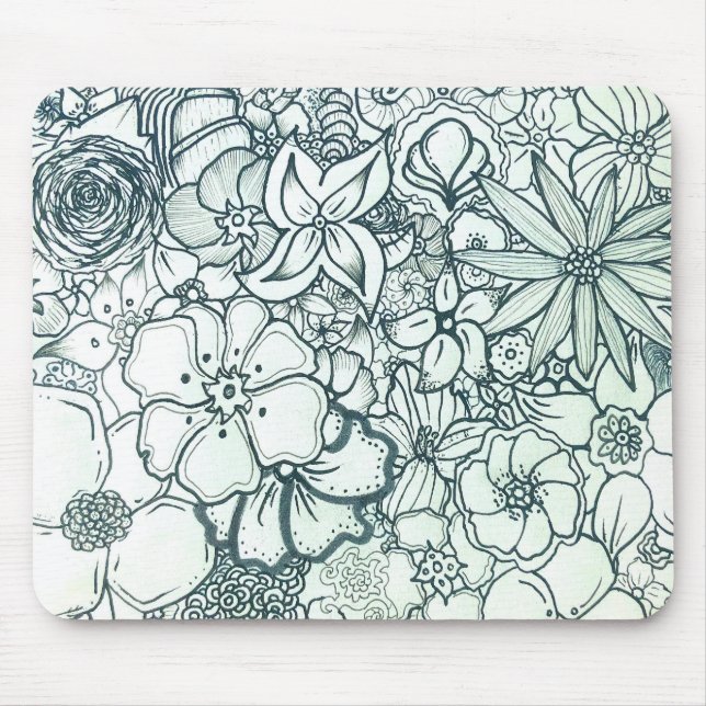 Boho BlumenMousepad Mousepad (Vorne)