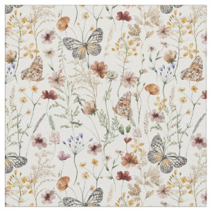 Boho-Blumenmuster  Stoff