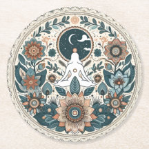 Boho blumenpastellfarbene Untersetzer