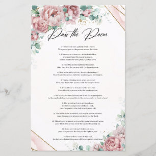 Boho Blush Blumenbäuche Eukalyptus Pass das Gedich