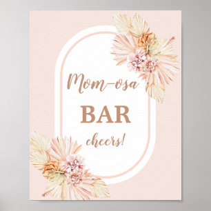 Boho Blush Desert Momosa Bar signa Poster
