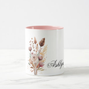 Boho Blush Floral Tasse