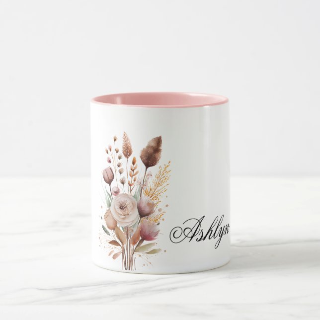 Boho Blush Floral Tasse (Zentrum)