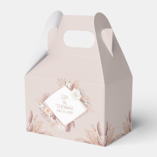 Boho Blush Pampas Grass Gastgeschenk Hochzeit Box Geschenkschachtel