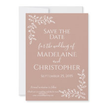 Boho Blush Pink Botanical Foto Wedding