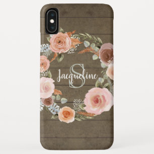 Boho Blush Pink Floral geworben Stall Name Case-Mate iPhone Hülle