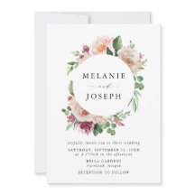 Boho Blush & Pink Frühling Wasserfarbe Blumenzehen
