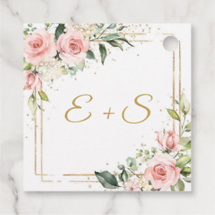 Boho blush und goldgrüne Namensinitiativen Bevorzu Geschenkanhänger