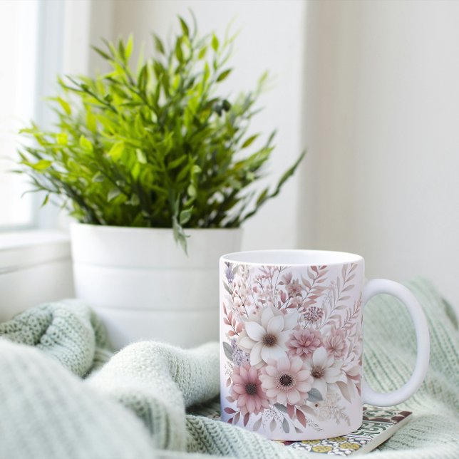 Boho Blüte mit Rosa Kaffeetasse (Von Creator hochgeladen)