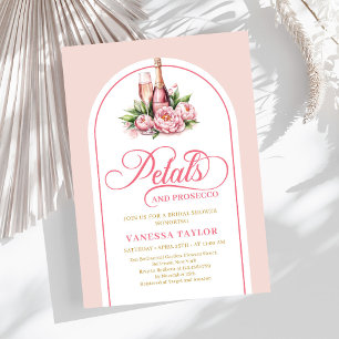 Boho-Blüten und Prosecco laden zu roségoldenen Tön Einladung