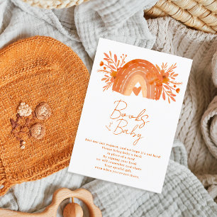 Boho Blütenorange bringt ein Buch Begleitkarte