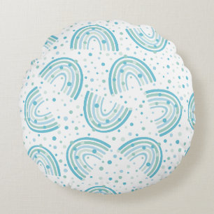 Boho-Bogen-Geometrisches Muster Rundes Kissen