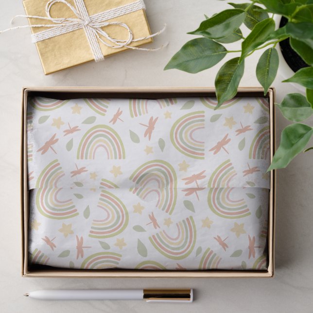 Boho-Bogen-Geometrisches Muster Seidenpapier (Geschenk)