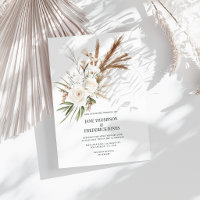 Boho Bohemian Getrocknete Blumen Foto & QR-Code Ho