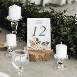 Boho Bohemisch Pampas & Beige Tischnummer<br><div class="desc">Dress up your wedding oder Party Tische mit dieser Boho Bohemisch Pampas & Beige Floral Tischnummer Card.</div>