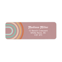 Boho Bohemisch Pastel Rainbow Mauve Hintergrund