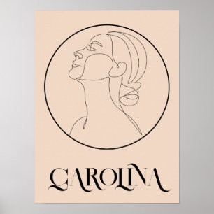 Boho Bohemische Abstrakt-Minimal-Poster Poster