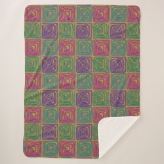 Boho-Bold-Spiral-Quadrate-Sherpa-Decke Sherpadecke