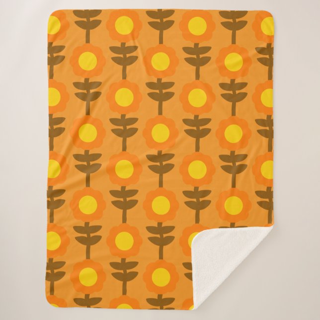 Boho Botanica Sherpa-Decke Sherpadecke (Vorderseite)
