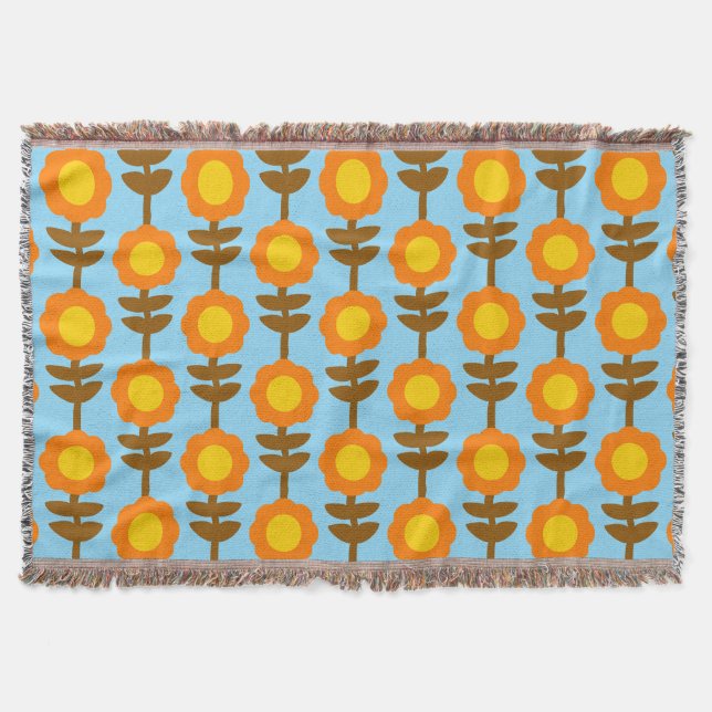 Boho Botanica Throw Blanket Decke (Vorderseite)