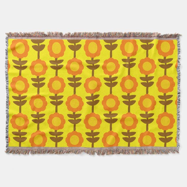 Boho Botanica Throw Blanket Decke (Vorderseite)