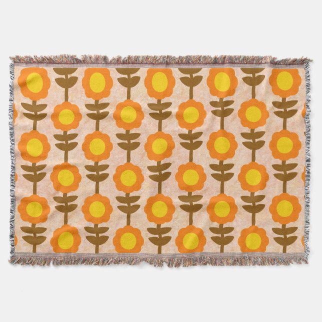 Boho Botanica Throw Blanket Decke (Vorderseite)