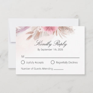 Boho-Botanical-Eucalyptus-whimsische benutzerdefin RSVP Karte