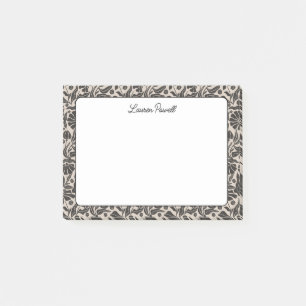 Boho Botanical Individuelle Name Stationery Post-it Klebezettel