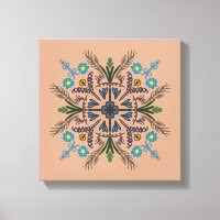Boho Botanical Mandala Tropische Vegetation