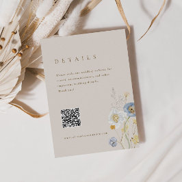 Boho Botanical Wedding Details Umschließungskarte Begleitkarte