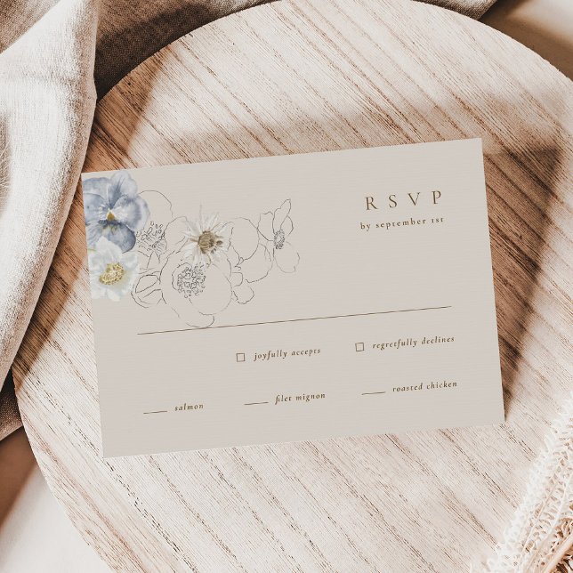 Boho Botanical Wedding RSVP Enclosure Card (Von Creator hochgeladen)