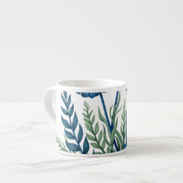 Boho-Botanik-Espresso-Tasse, stilvoller Kaffeebech Espressotasse