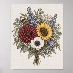 Boho-Botanik-Homedekor-Druck Poster