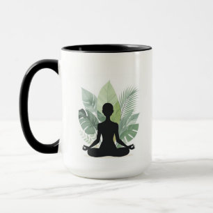 Boho-Botanik-Meditations-Yoga-Becher Tasse