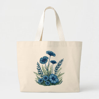 Boho-Botanik-Tasche für alltägliche Erledigungen Jumbo Stoffbeutel