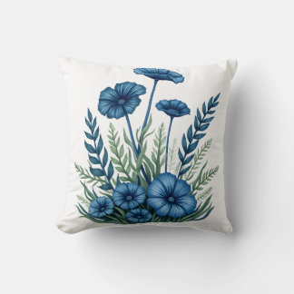 Boho-Botanik-Wurfkissen | Florale Wohnraumdekorati Kissen