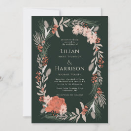 Boho botanische Kranzhütte und Einladung zur Hochz