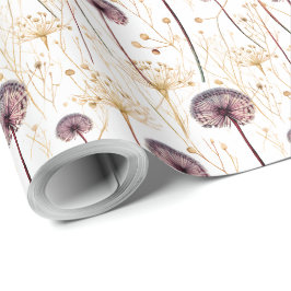 Boho Botanische Vintage Blume Muster Geschenkpapier