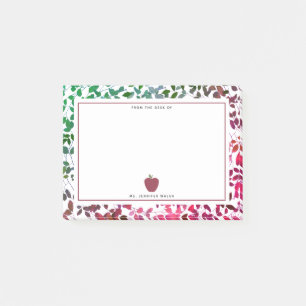 Boho botanischer Apple Lehrer Post-it Klebezettel