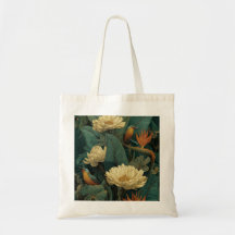Boho-Botanischer Blumen-Tragetasche | Vintage